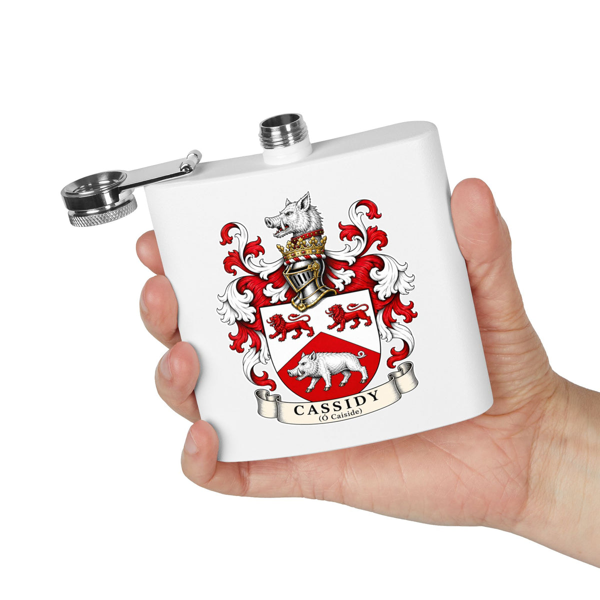 Cassidy - Family Crest Flask