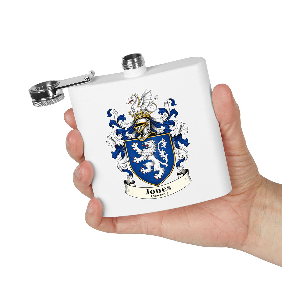 Jones - Family Crest Flask