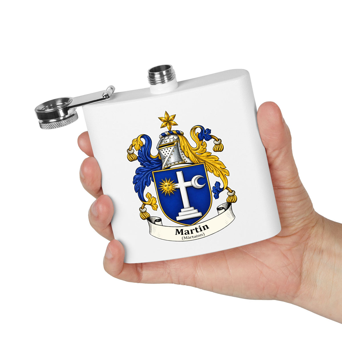 Martin - Family Crest Flask