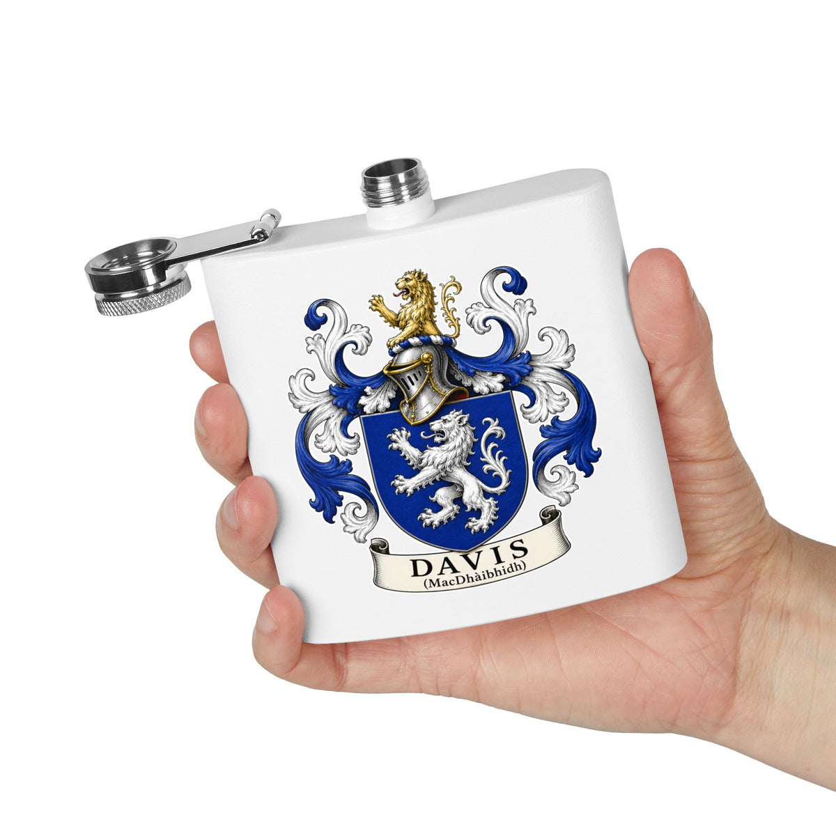 Davis - Family Crest Flask
