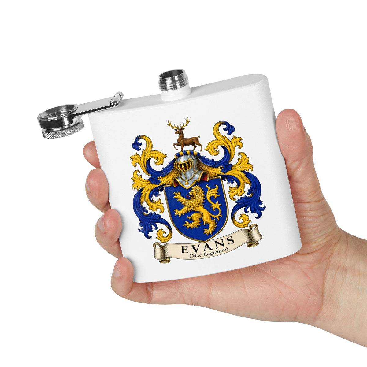 Evans - Family Crest Flask