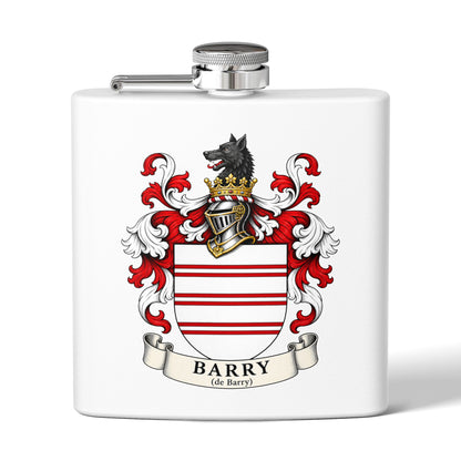 Barry - Family Crest Flask