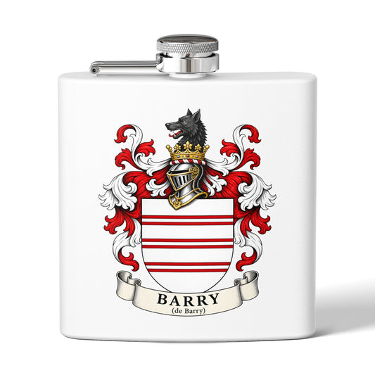 Barry - Family Crest Flask