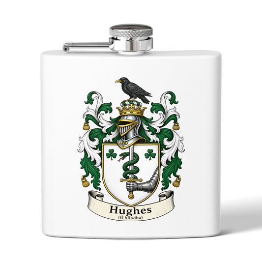 Hughes - Family Crest Flask
