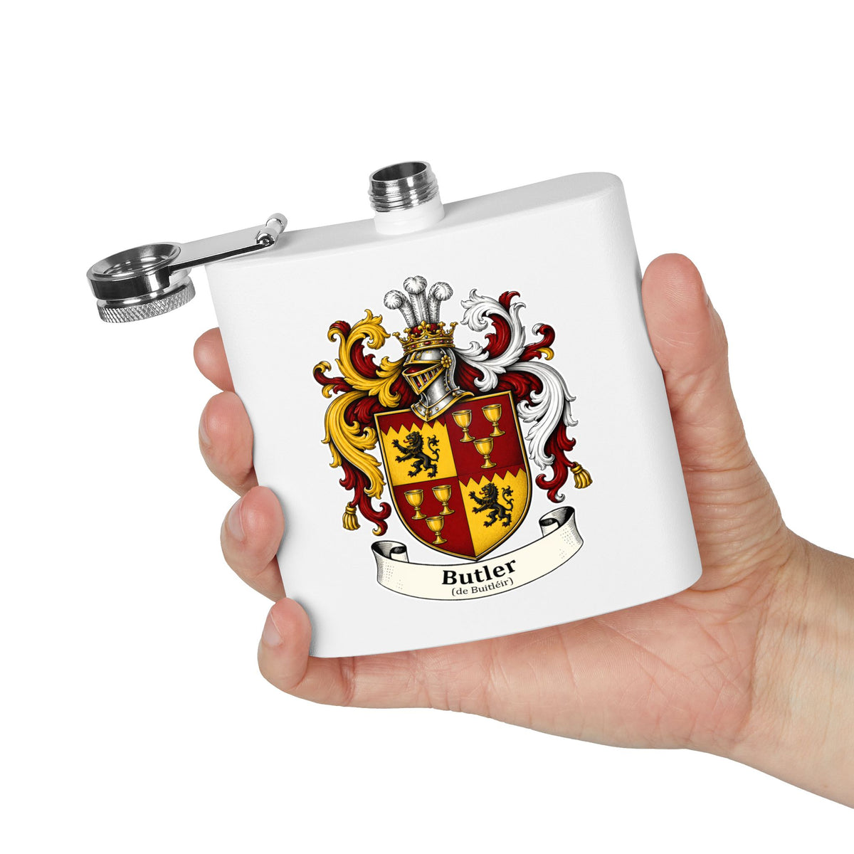 Butler - Family Crest Flask