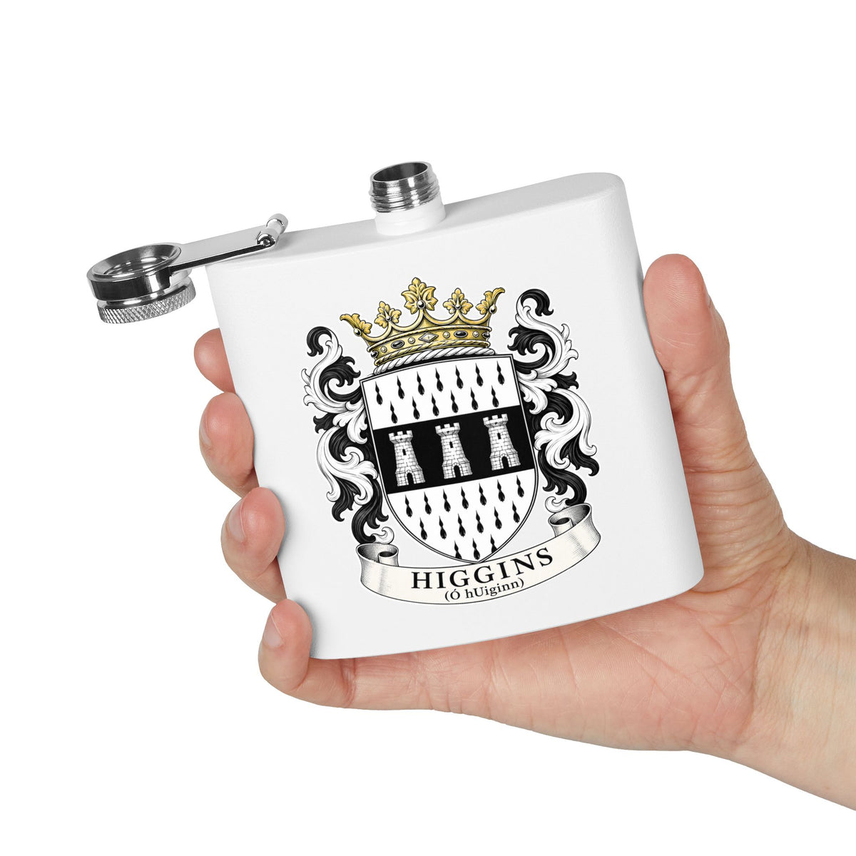 Higgins - Family Crest Flask