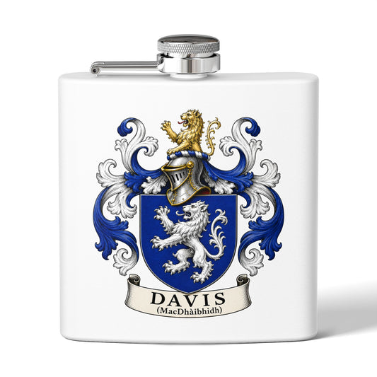 Davis - Family Crest Flask
