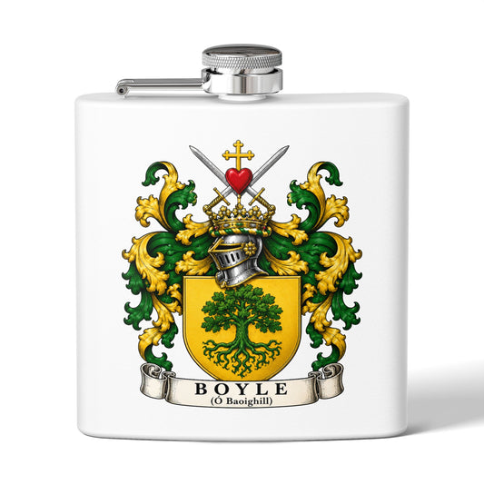 Boyle - Family Crest Flask