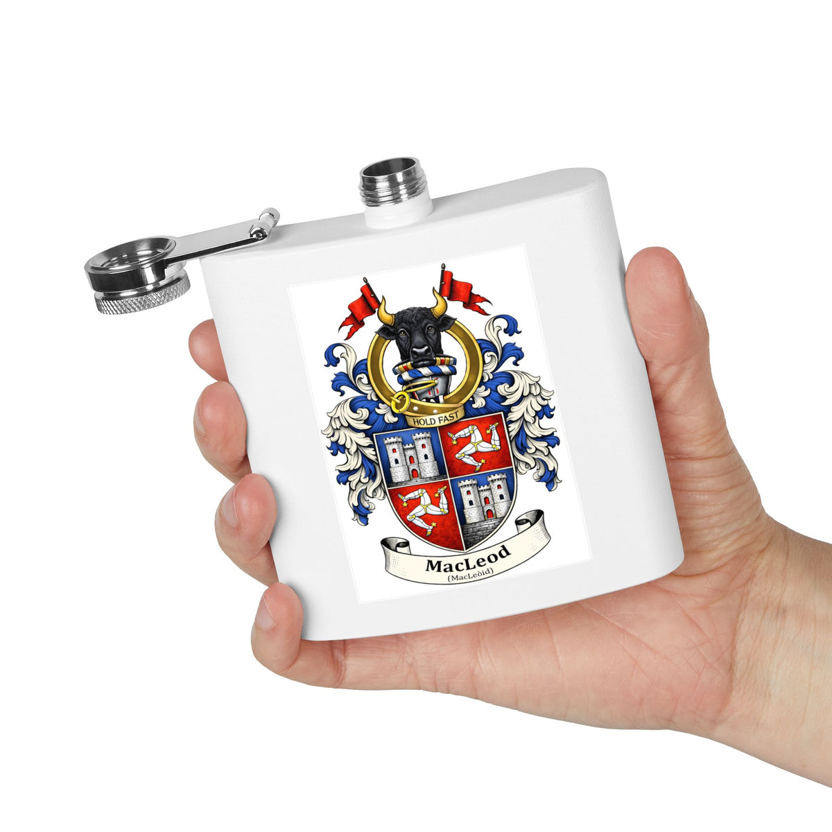 Macleod - Family Crest Flask