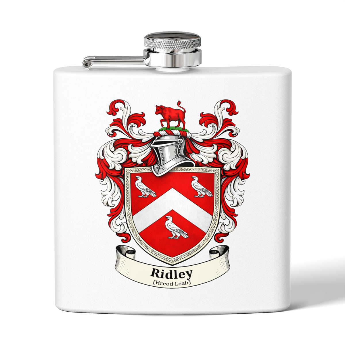 Ridley - Family Crest Flask