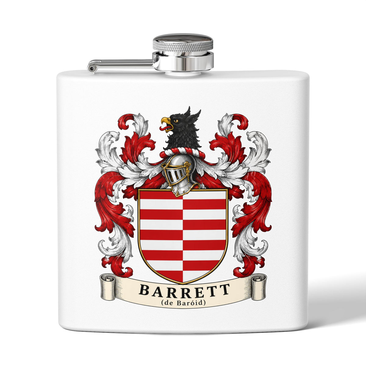 Barrett - Family Crest Flask