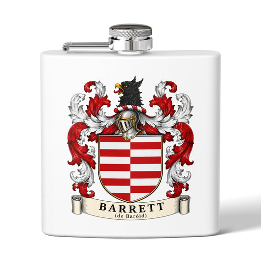 Barrett - Family Crest Flask