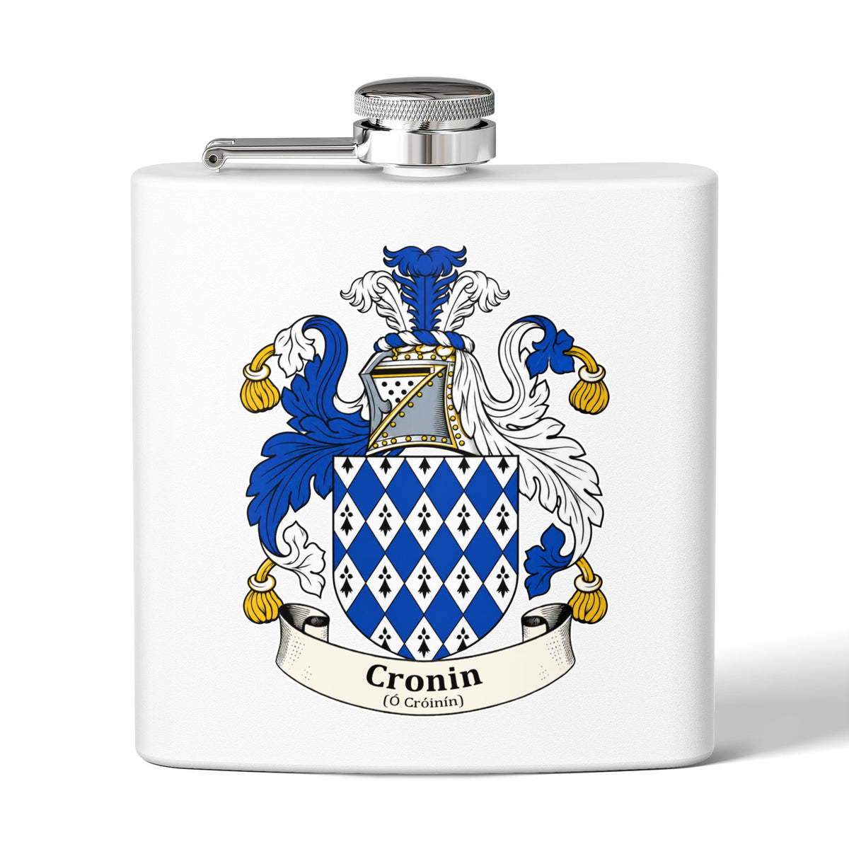 Cronin - Family Crest Flask