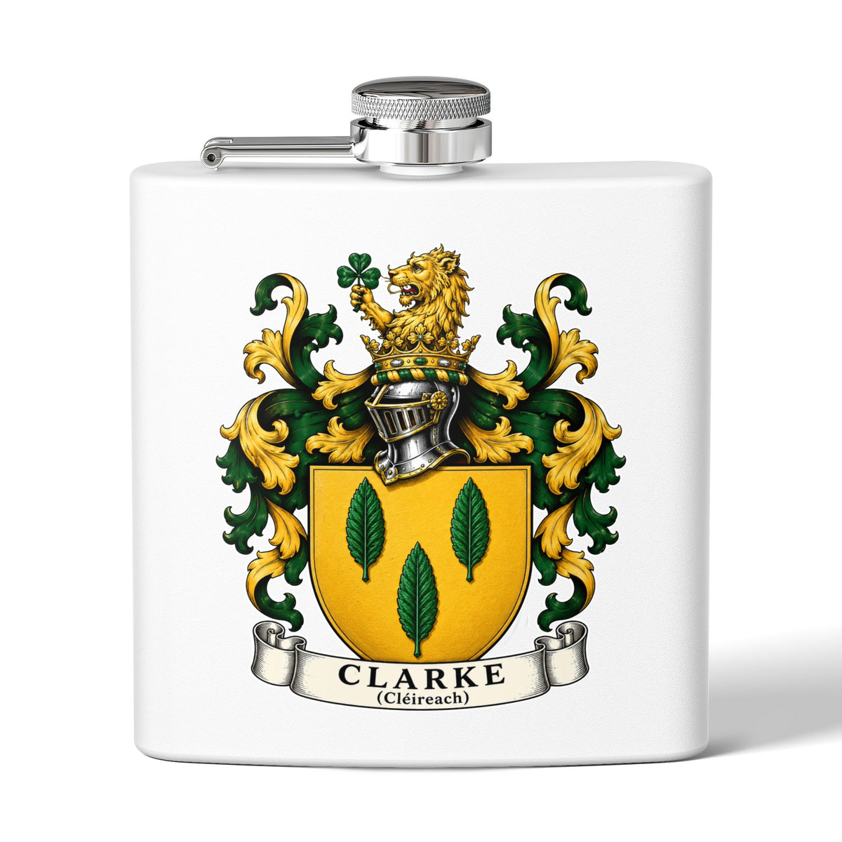 Clarke - Family Crest Flask