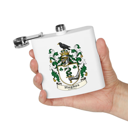 Hughes - Family Crest Flask