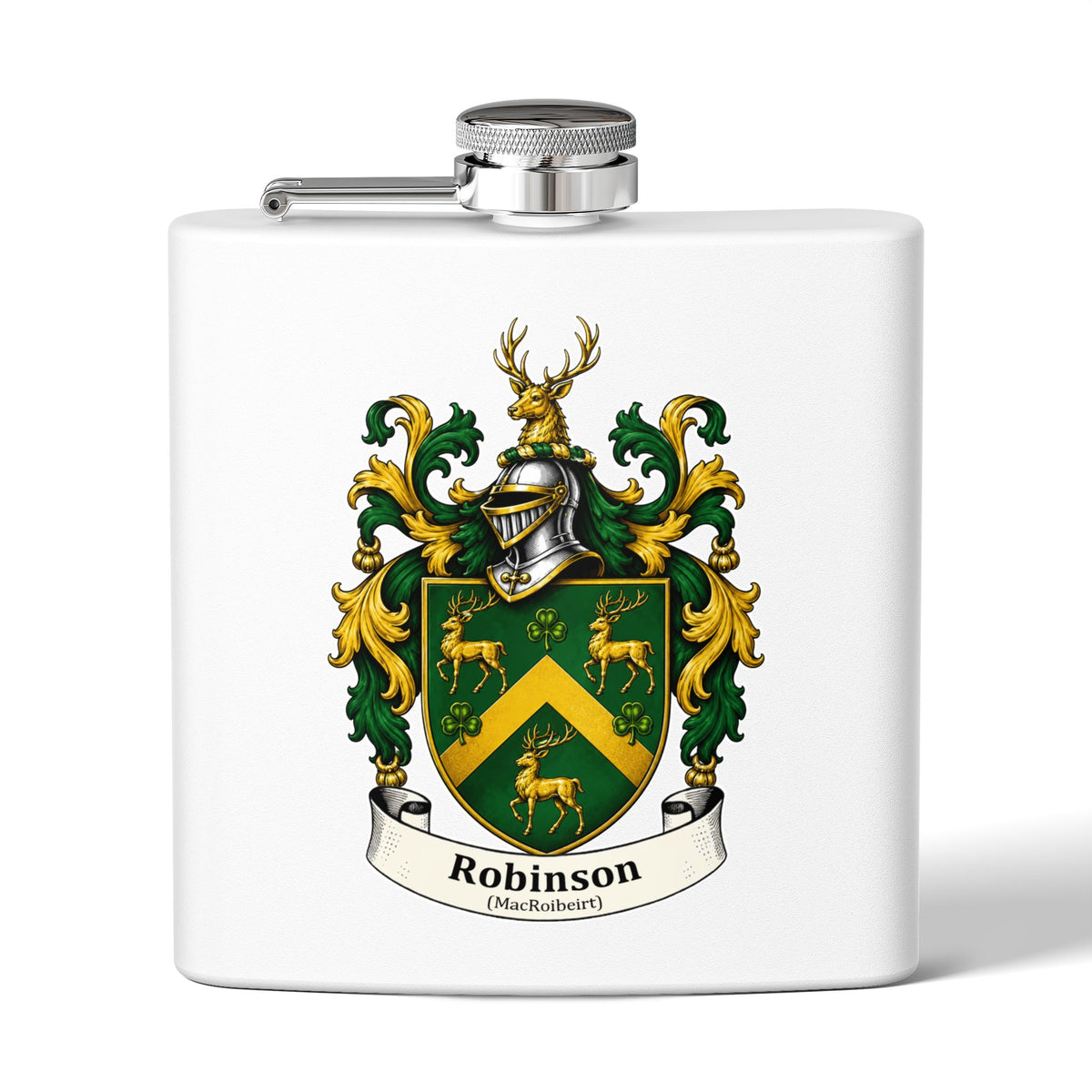 Robinson - Family Crest Flask