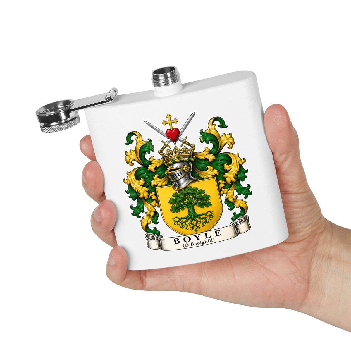 Boyle - Family Crest Flask