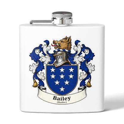 Bailey - Family Crest Flask