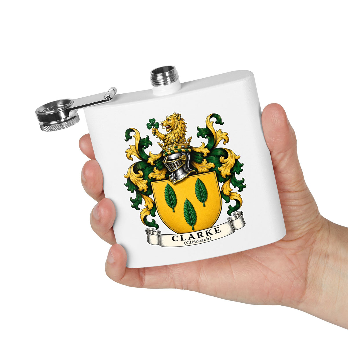 Clarke - Family Crest Flask
