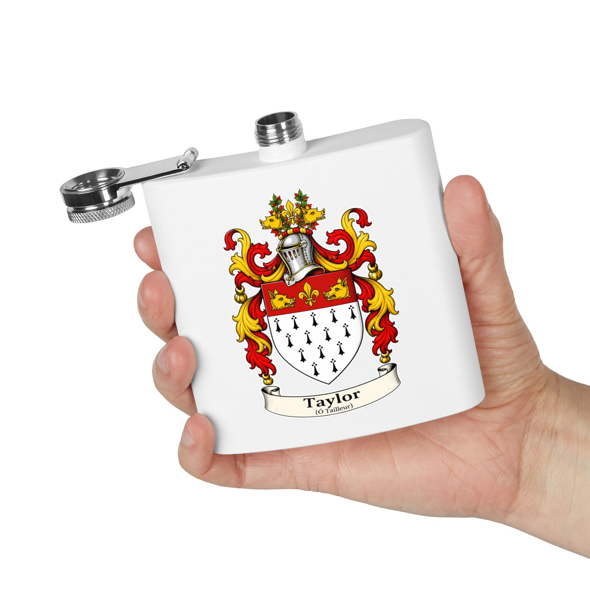Taylor - Family Crest Flask
