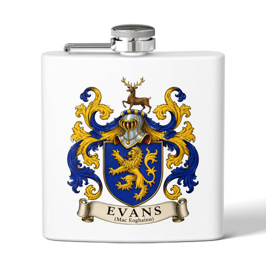 Evans - Family Crest Flask