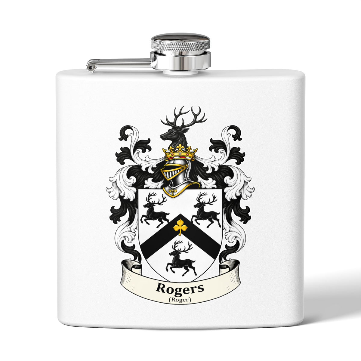 Rogers - Family Crest Flask