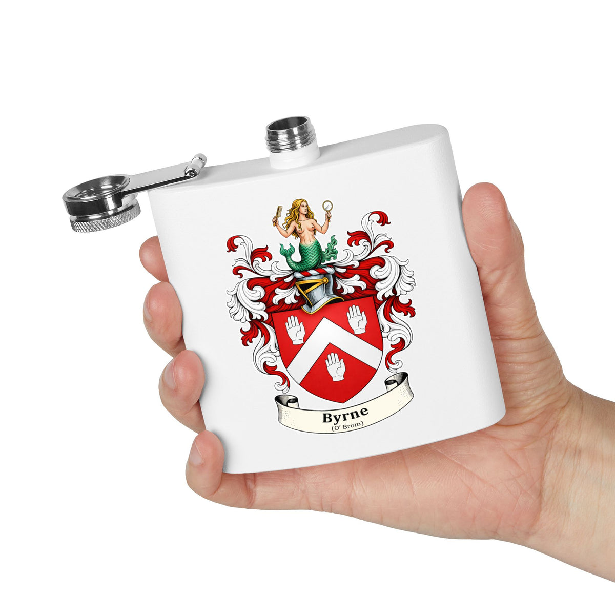 Byrne - Family Crest Flask