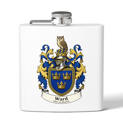 Ward - Family Crest Flask