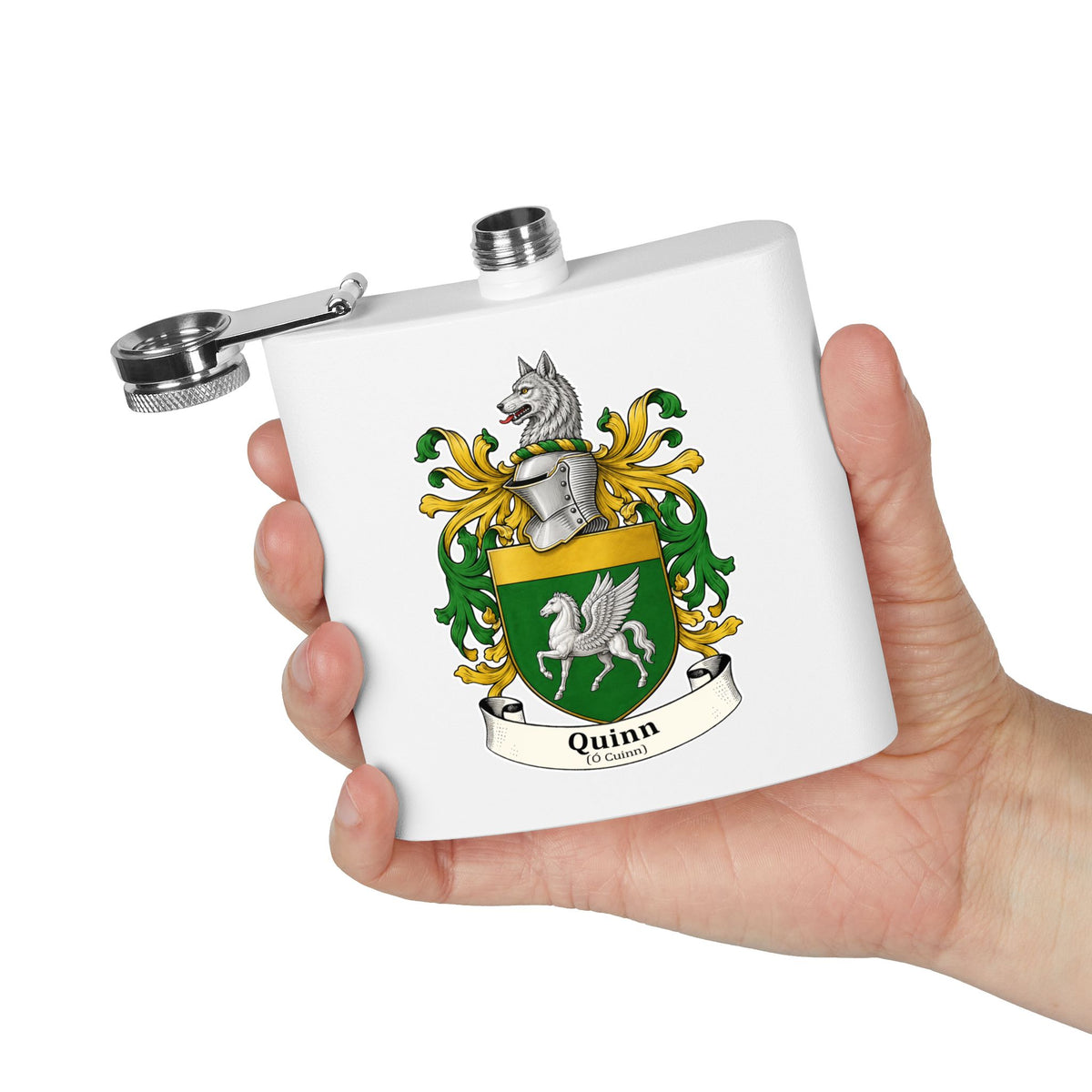 Quinn - Family Crest Flask