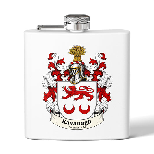 Kavanagh  - Family Crest Flask