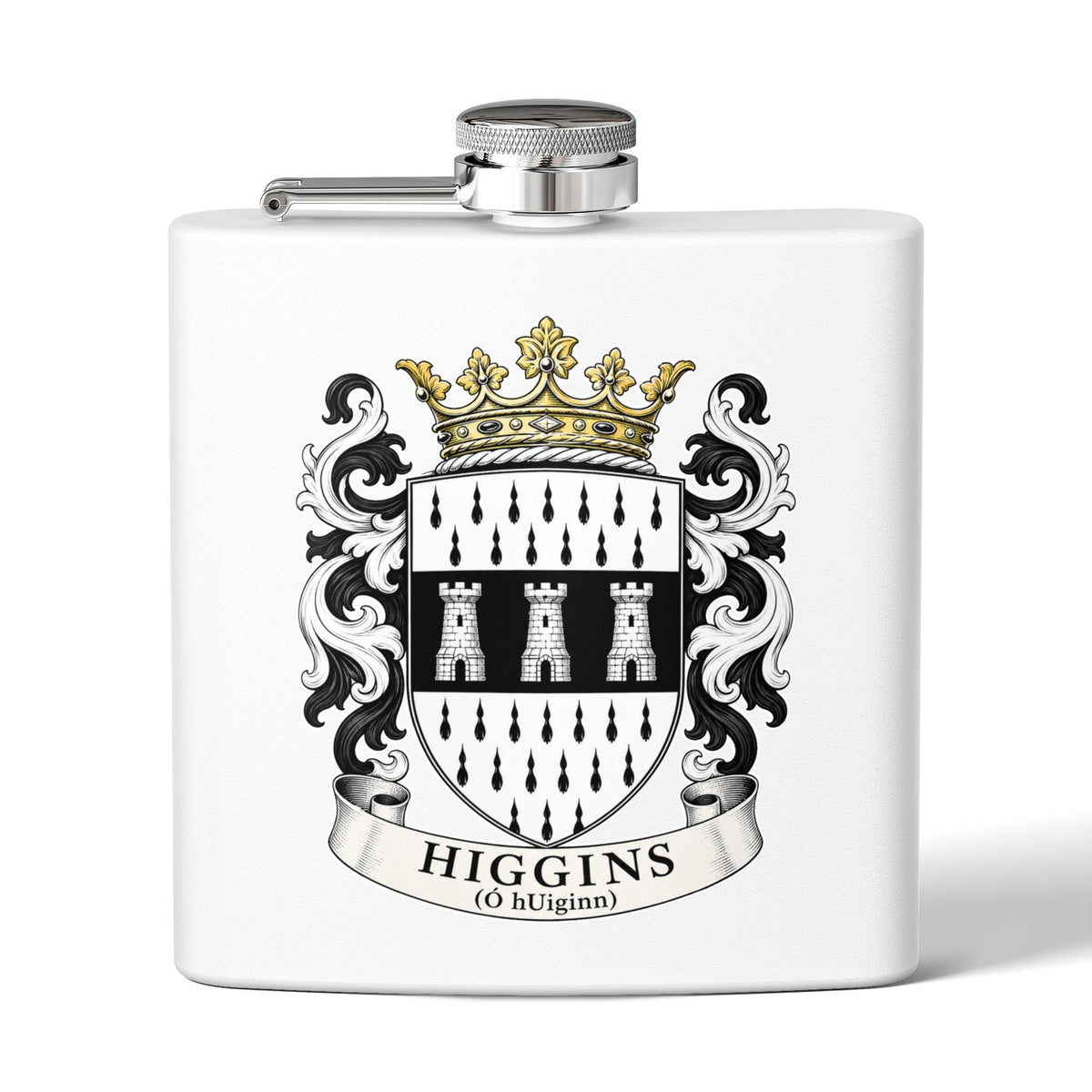 Higgins - Family Crest Flask