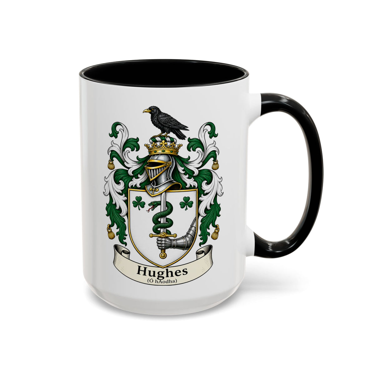 Hughes - Family Crest Coffee Mug