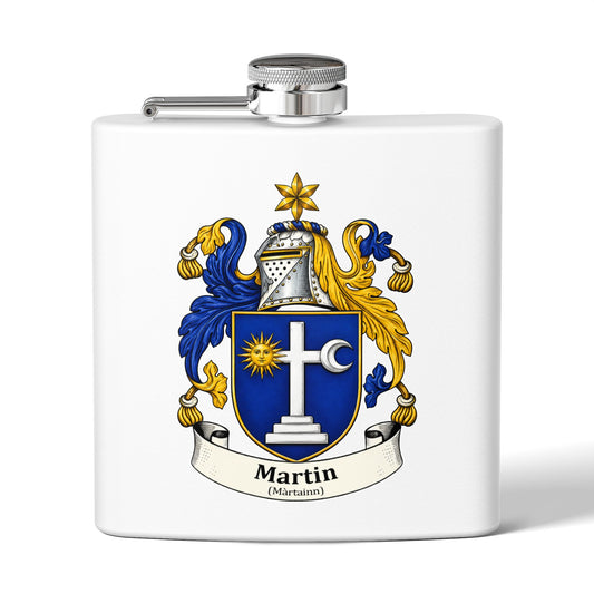 Martin - Family Crest Flask