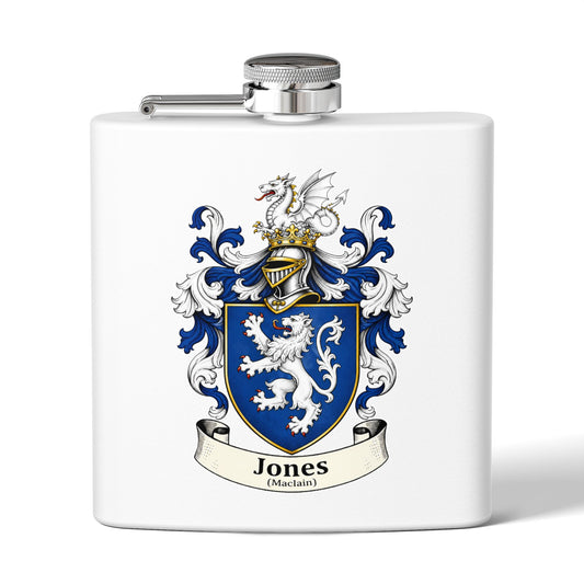 Jones - Family Crest Flask