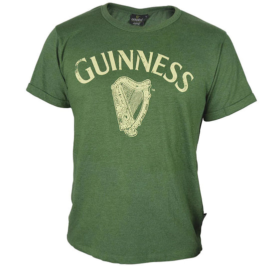 Guinness® Green Distressed Harp T-Shirt